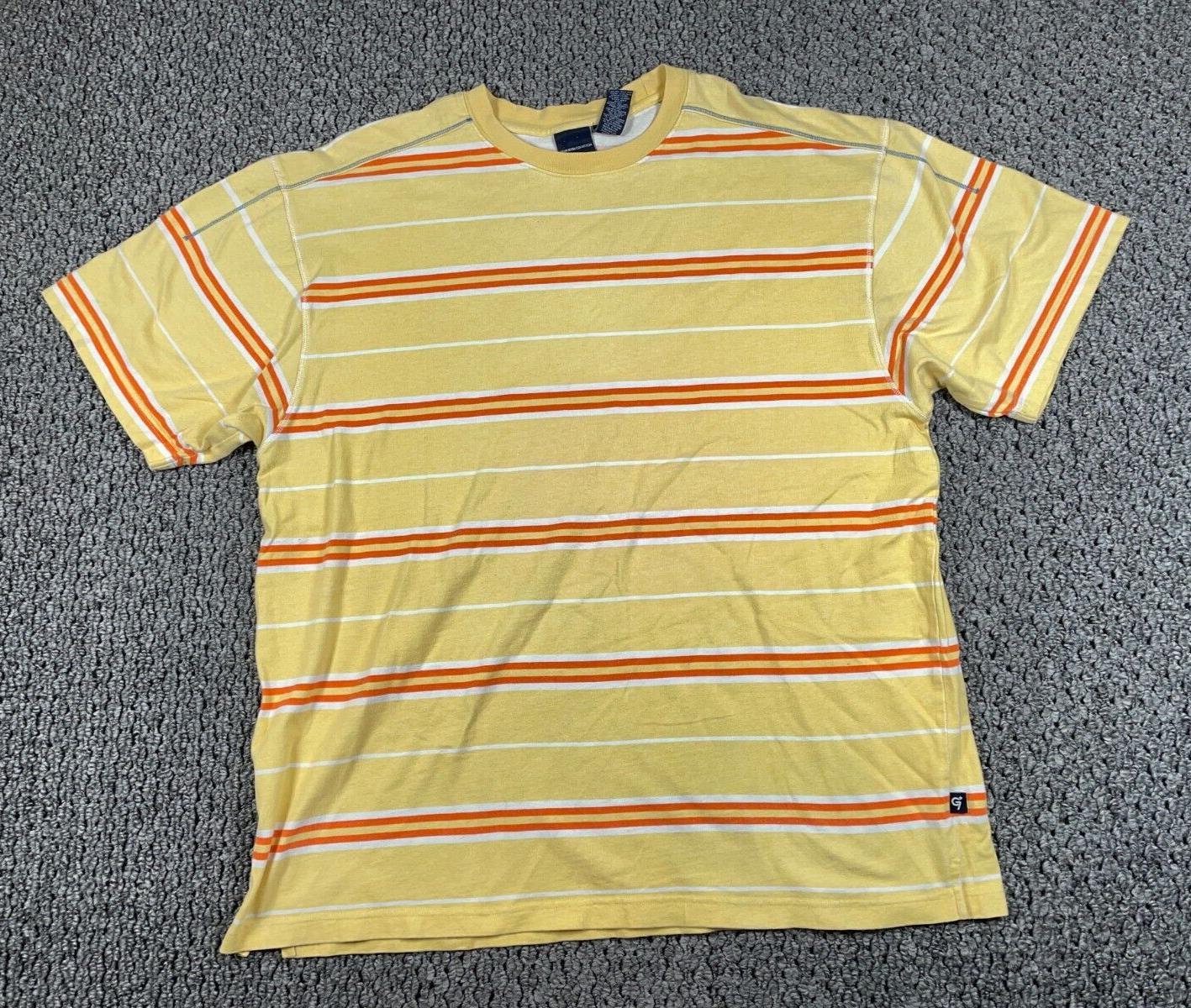 VTG Y2K Striped Pattern T-Shirt Adult 2XL Yellow Orange Skater Surf Punk | eBay VTG Y2K Striped Pattern T-Shirt Adult 2XL Yellow Orange Skater Surf Punk | eBay