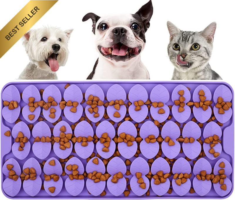 Snuffle Mat for Dogs, Premium Silicone Dog Food Slow Feeder, Encourages Natural