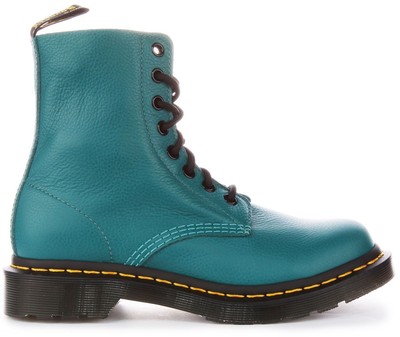 Pre-owned Dr. Martens Dr Martens 1460 Pascal Virgina 8 Eyelet Vintage Womens Boot Teal Us 4 - 9