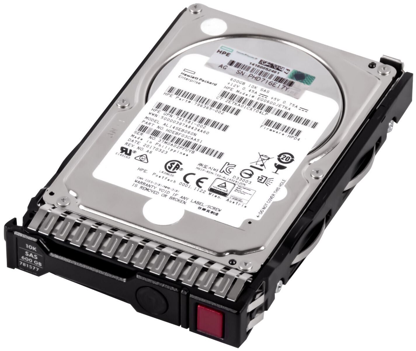 Hard Drive HP EG0600JETKA 796356-002 600GB 10000RPM 128MB Hard Drive HP EG0600JETKA 796356-002 600GB 10000RPM 128MB