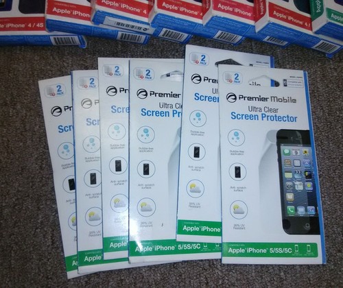 Huge New wholesale Lot of Premiere Mobile iPhone 4 and iPhone 5 accessories ..
