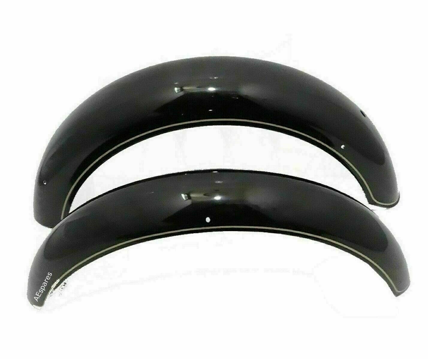 Mudguard Fender Set Front Rear Black For Royal Enfield C5 Classic 500cc EFI 