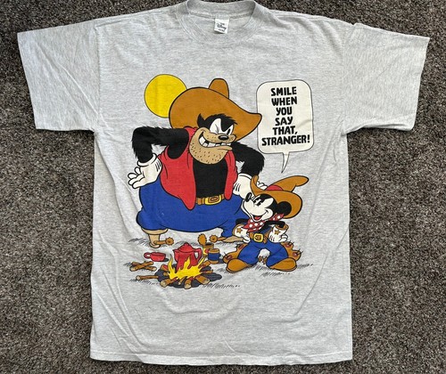 Mickey vintage t-shirt ディズニー　ミッキー　90年代 Vintage 90s Mickey Mouse & Pete Cowboy Disney Store T-Shirt