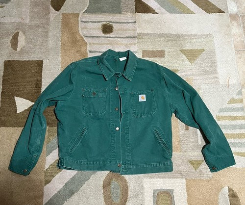 Carhartt Unlined Chore Jacket JU1058 XL CACTUS GREEN, GRAIL