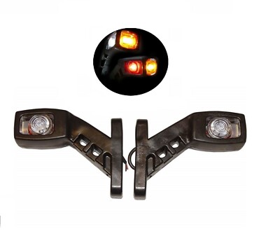 2x 12V LED Begrenzungsleuchten Positionsleuchten Kurz Anhänger E-Prüfezeichen 