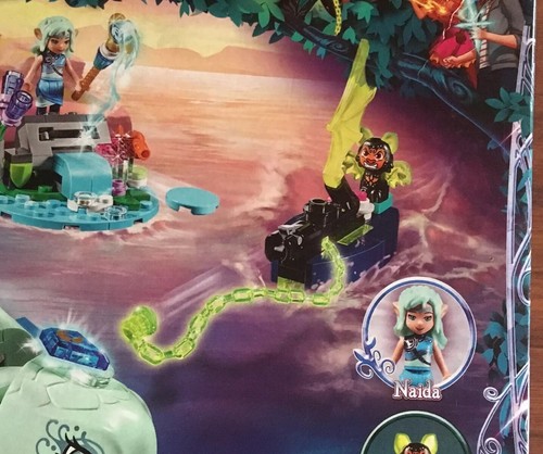 RARE Lego Elves Naida & the Water Turtle Ambush 41191 Building Set 205 Pieces