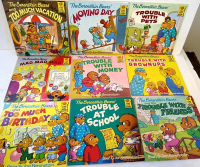 LOT of 9 Berenstain Bears books Jan Stan BERENSTAIN  ''NEW'' 1990's