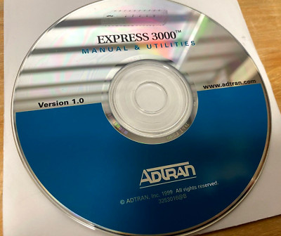 ADTRAN Express 3000 Manual & Utilities Version 1.0  (Hard to Find!)