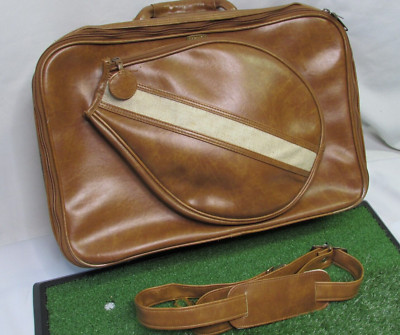 Vintage Tennis Racket Racquet Leather Carry Case By Carnaby Sporting Goods