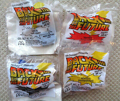 BACK TO THE FUTURE McDONALD'S 1991 HAPPY MEAL TOYS  ALL FOUR TOYS ARE MIP