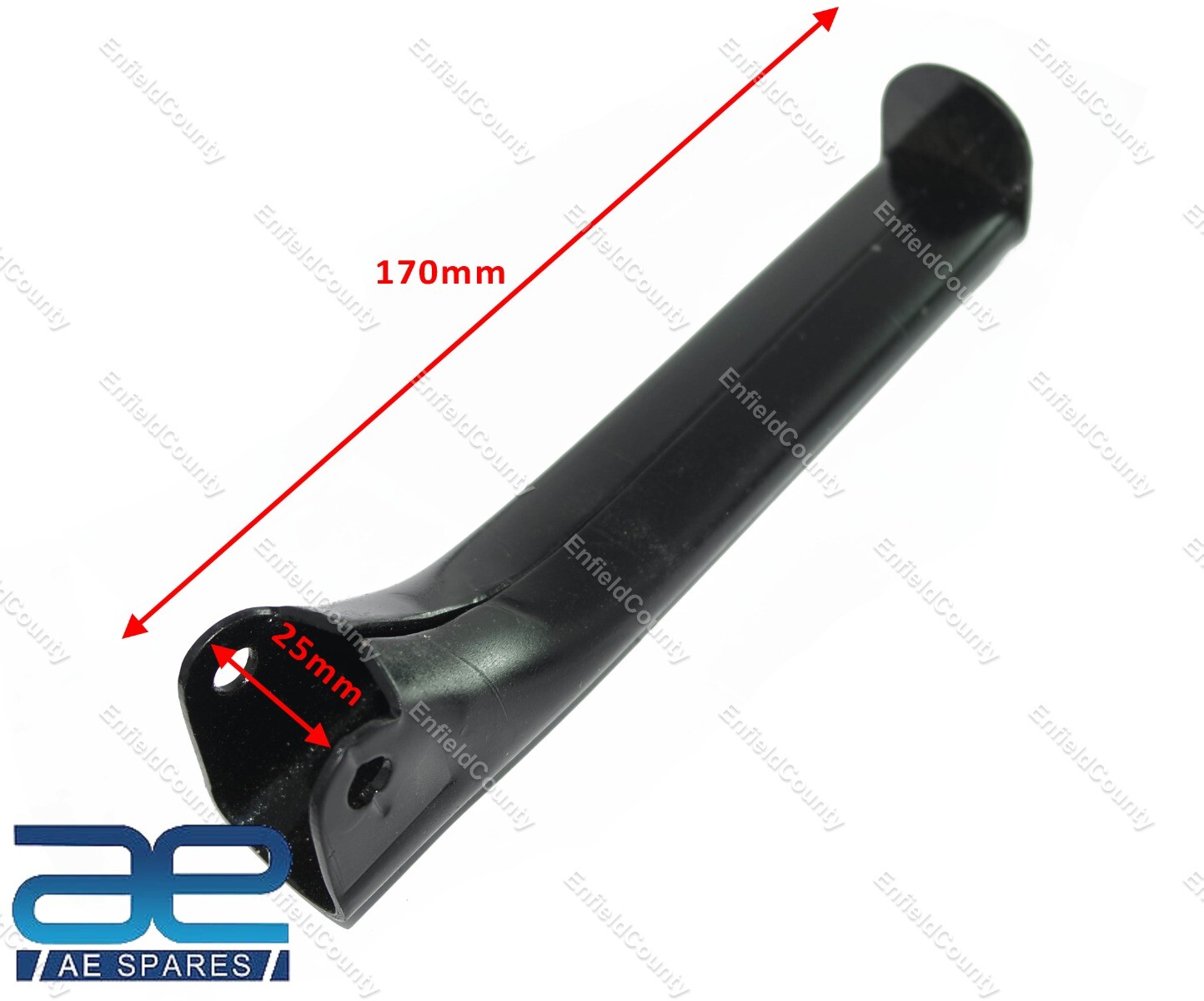 Pair Rear Pillion Footrest Rod Steel Black for Norton 16h Es2 Model 7  