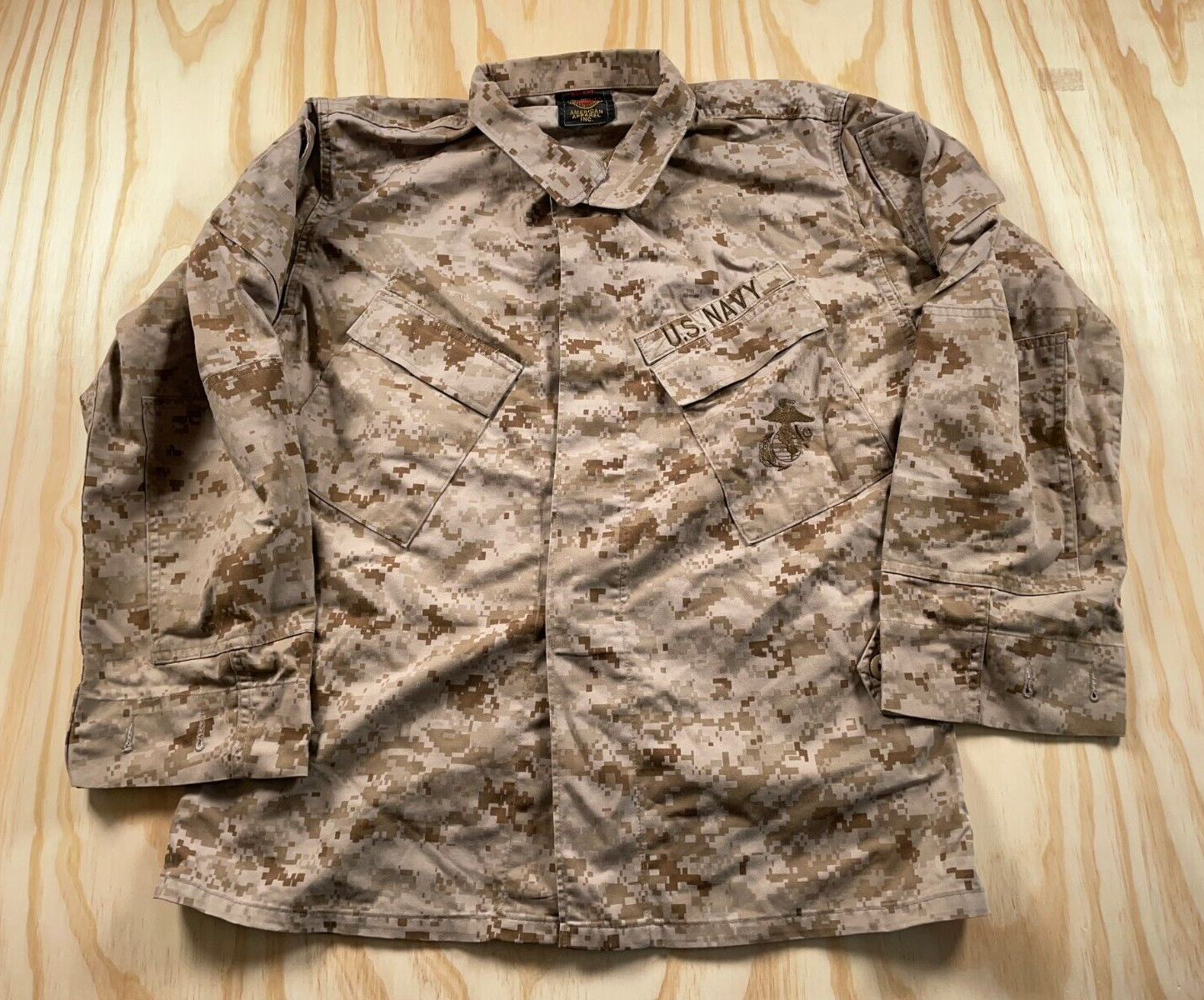 US Navy Desert Marpat Camouflage Shirt Jacket Adult Small