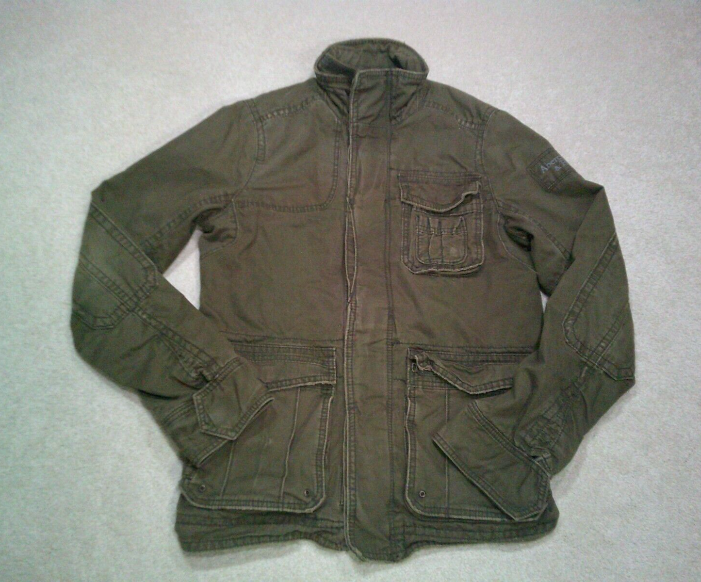 Abercrombie & Fitch Redfield Utility Jacket Mens Small Green Abercrombie & Fitch Redfield Utility Jacket Mens Small Green