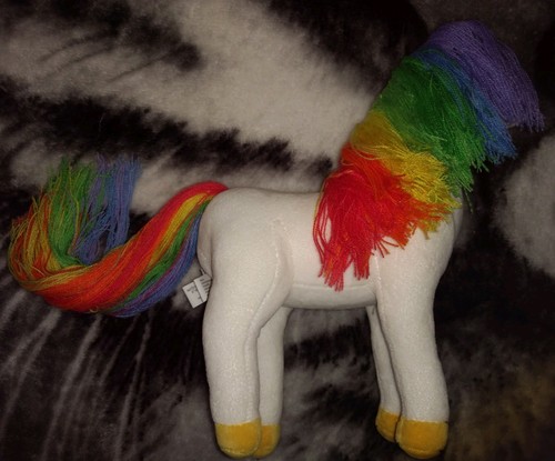 Rainbow Brite Plush Horse Starlite ReRelease Modern Stuffed Animal Toy