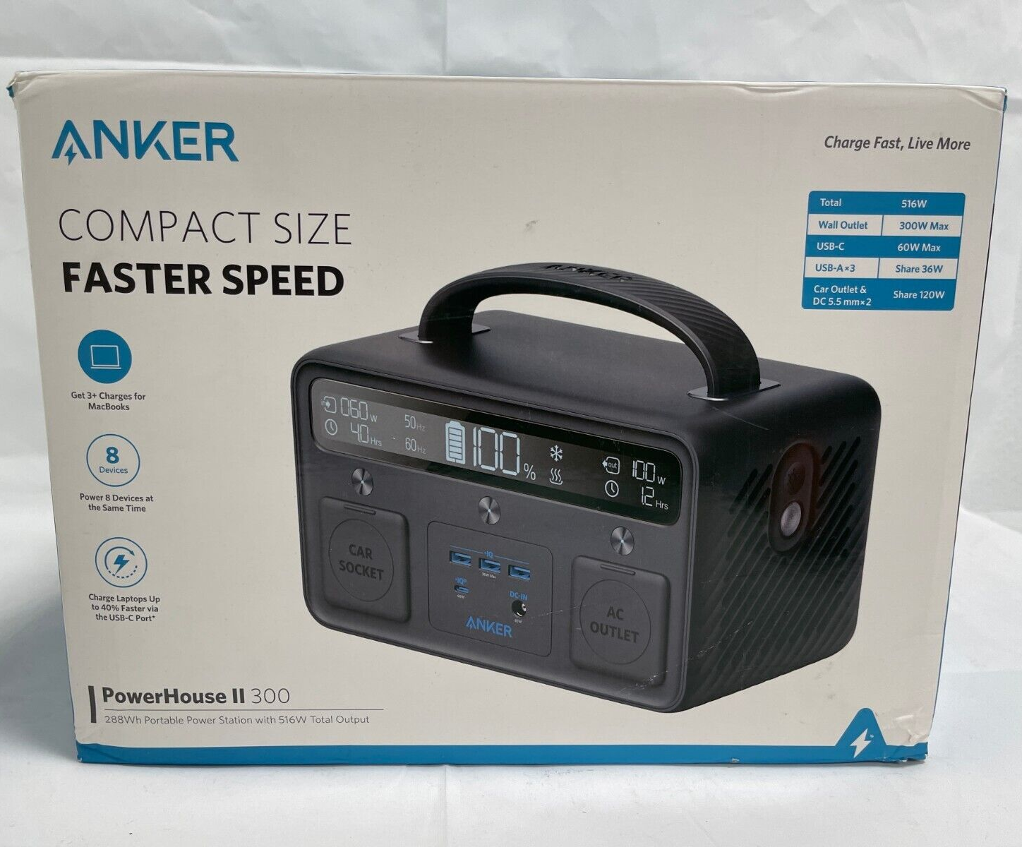 Anker PowerHouse II 300 288Wh Portable Power Station (A1731) - NEW | eBay Anker PowerHouse II 300 288Wh Portable Power Station (A1731) - NEW | eBay