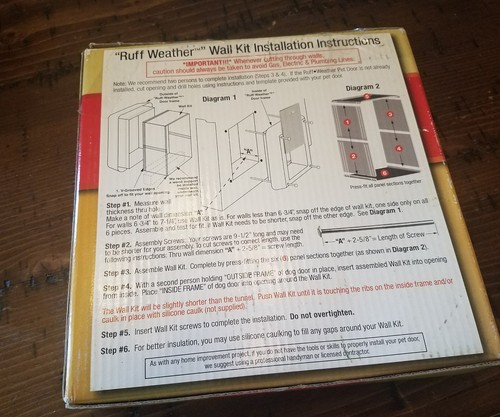 Ideal Ruff-Weather Pet WALL KIT MEDIUM 4.75