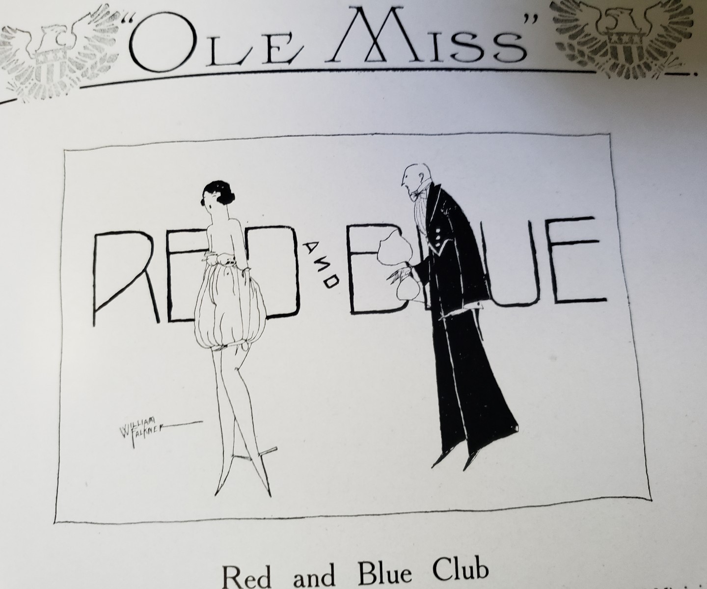 University of Mississippi Ole Miss 1918 Yearbook William Faulkner Illustrations