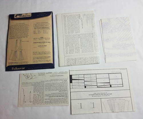 Folkware vintage Ethnic Patterns Chinese Skirt 115 uncut free shipping