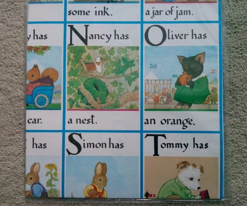 Vintage NEW Imported Marcel Schurman Children's Alphabet Gift Papers 2 Sheets