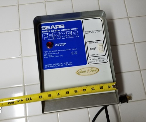 BUY IT NOW Sears Solid State Electronic Fencer, Model #436.48033 Serial # 843405