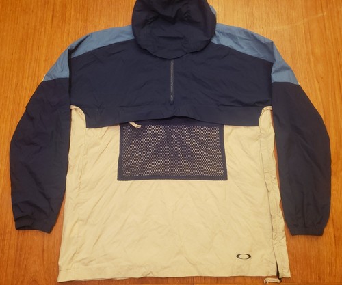 Oakley Vintage 1/4 Zip Pullover Windbreaker Jacket M | eBay