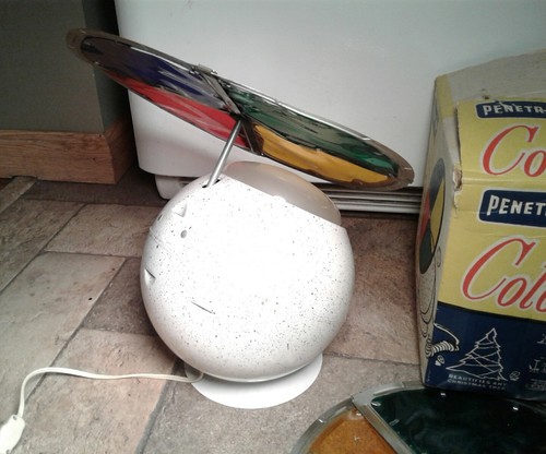 Vintage PENETRAY Motorized Rotating Color Wheel Lamp