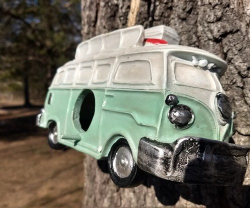 New retro old hippy Volkswagen van ceramic birdhouse & paddle board Fast Shippin