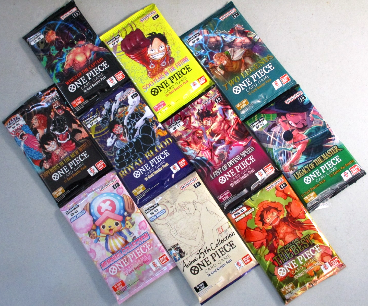 One Piece Booster Pack Lot OP6-OP12 EB1 EB2 PRB1 English | eBay
