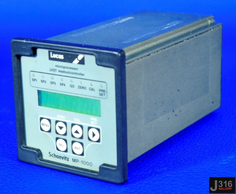 2109 LUCAS SCHAEVITZ MICROPROCESSOR LVDT READOUT/CONTROLLER 110VAC MP-1000