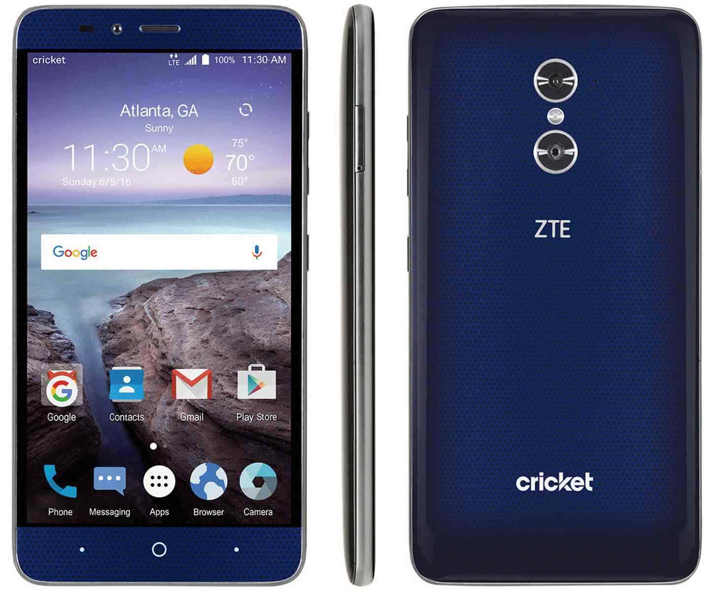 CRICKET ZTE Grand X Max 2 Z988 16GB Android 4G LTE GSM Smart CRICKET ZTE Grand X Max 2 Z988 16GB Android 4G LTE GSM Smart