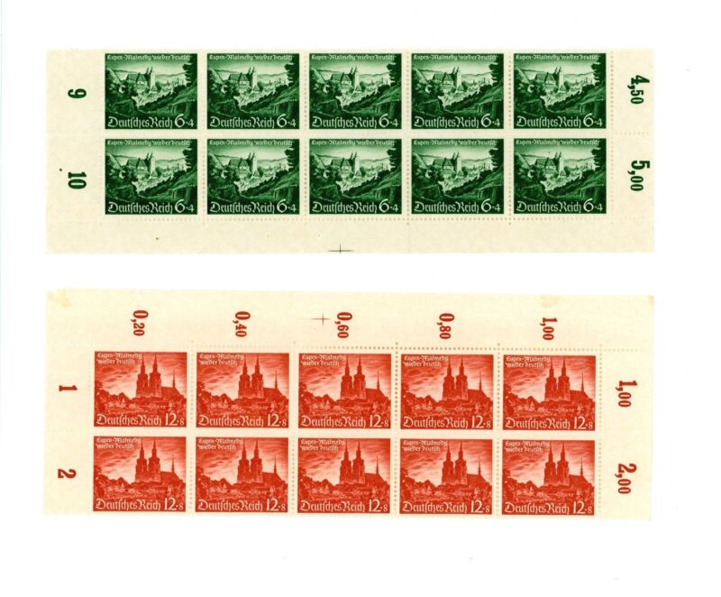 Germany Scott # B174, B175 - MNH - CV=$110.00 - Plate # Blocks of 10   (28-C204)