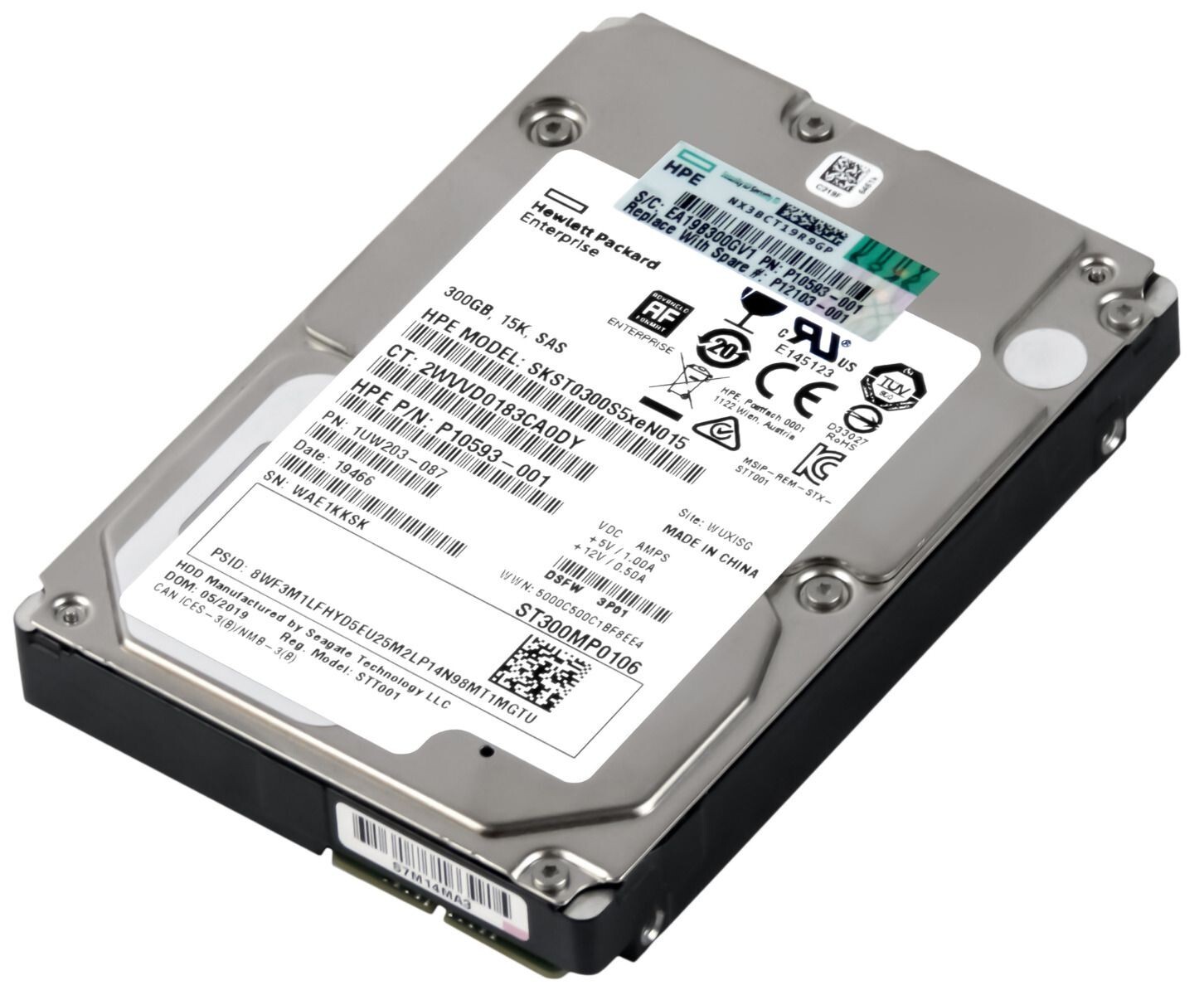 PCパーツ HP HDD 300GB SAS 15K 3.5&#39;&#39; DUAL-PORT HPE EH0300FBQDD-SC 300GB 15kRPM 2.5inch SAS-6G SC Enterprise