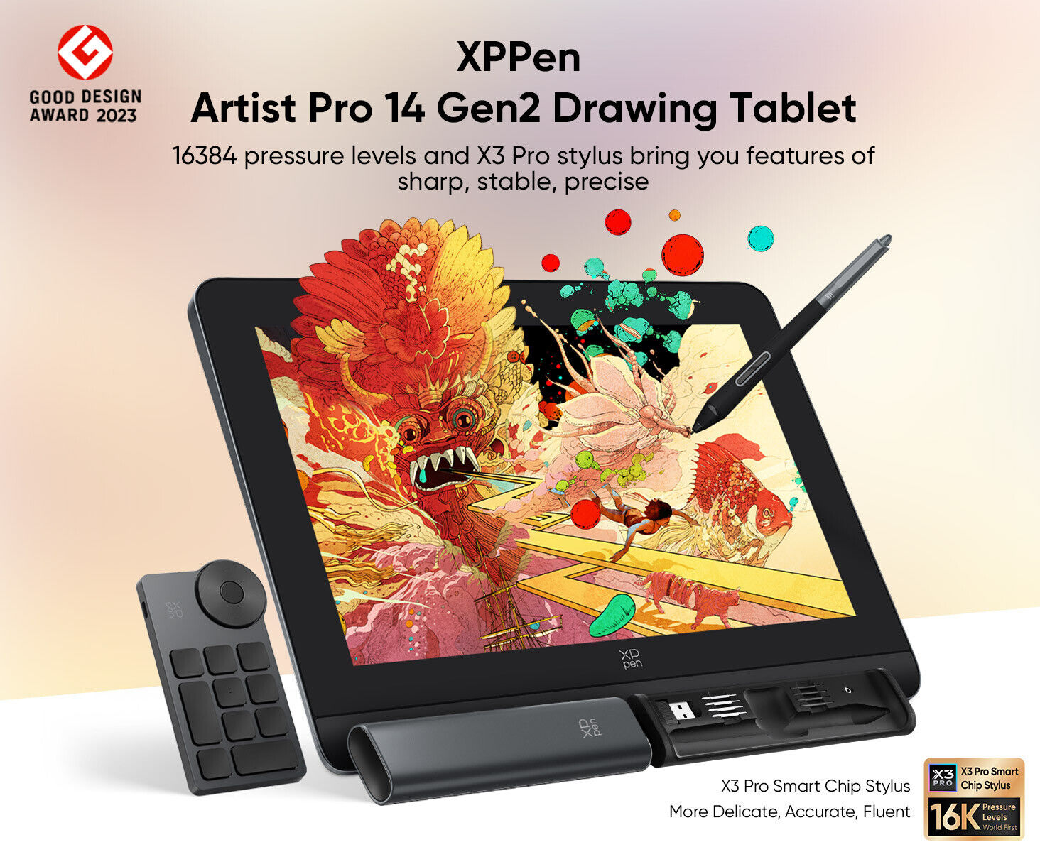 XP-Pen Artist Pro 14 (Gen 2) Graphics Drawing Tablet 16384 XP-Pen Artist Pro 14 (Gen 2) Graphics Drawing Tablet 16384