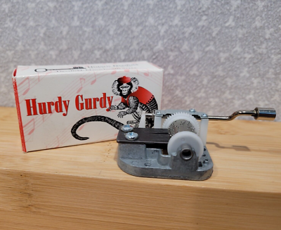 Sankyo Historic Deerfield Miniature Hurdy Gurdy Wind Up Cylinder