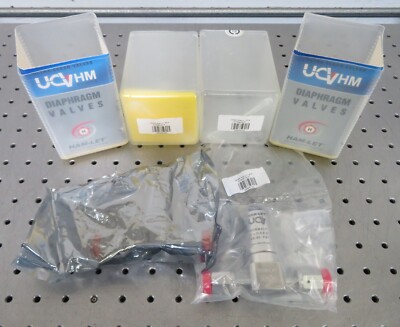 C167611 Lot 2 Ham-Let HM20-4VKLC-GF4 Air-Op Diaphragm Valves 1/4'' WVCR Fittings