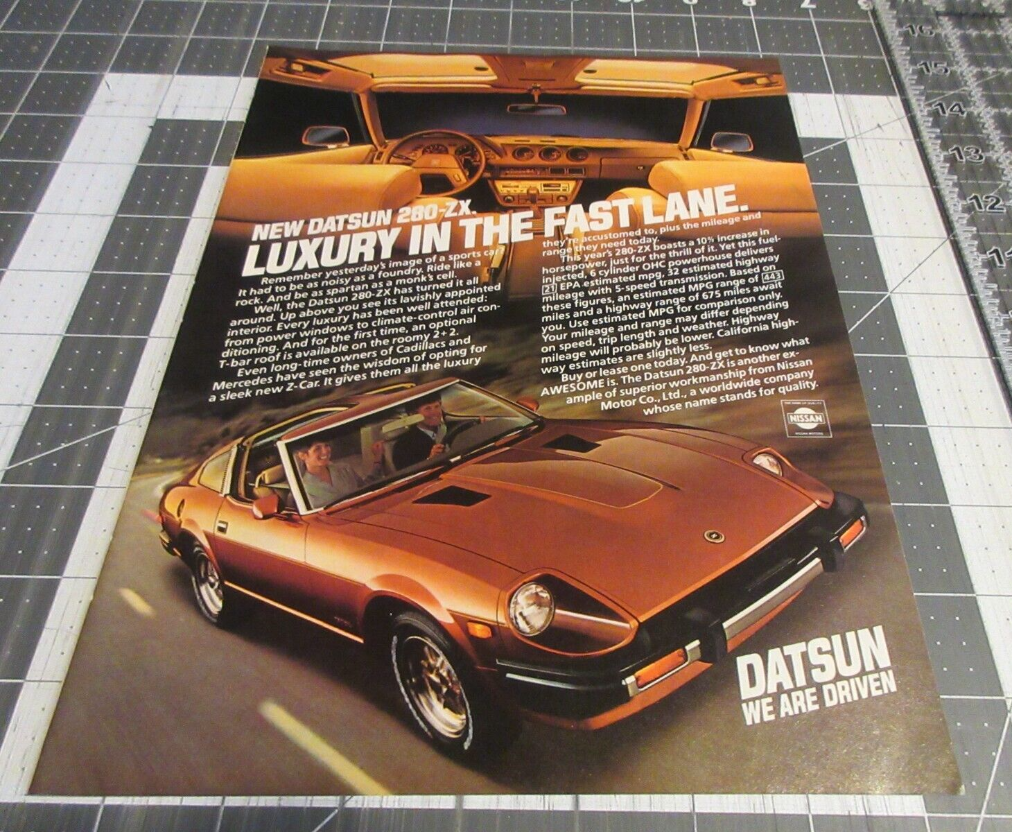 でんちゃん 5/30 1981 Datsun 280-ZX, Luxury in the Fast Lane, Vintage Print