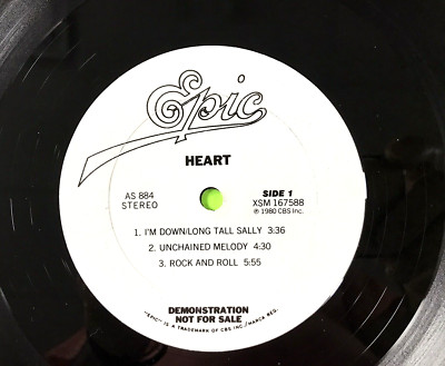 HEART I'm Down/Long Tall Sally (1980) 6 Track PROMO / Live & Studio EX a6602