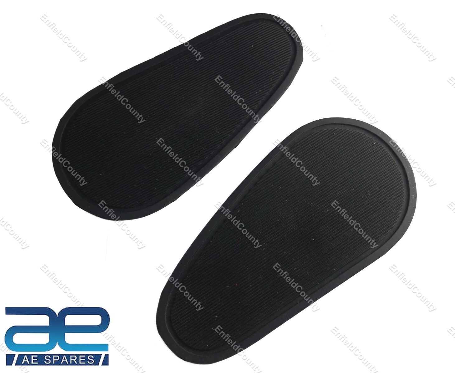 Pair Fuel Gas Tank Knee Pads Grips Rubber For AJS Matchless Bikes 