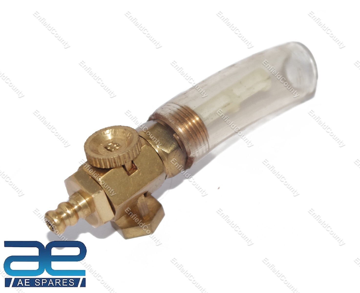 For Norton Triumph BSA AJS Fuel Petrol Gas Tank Brass Tap Golden 