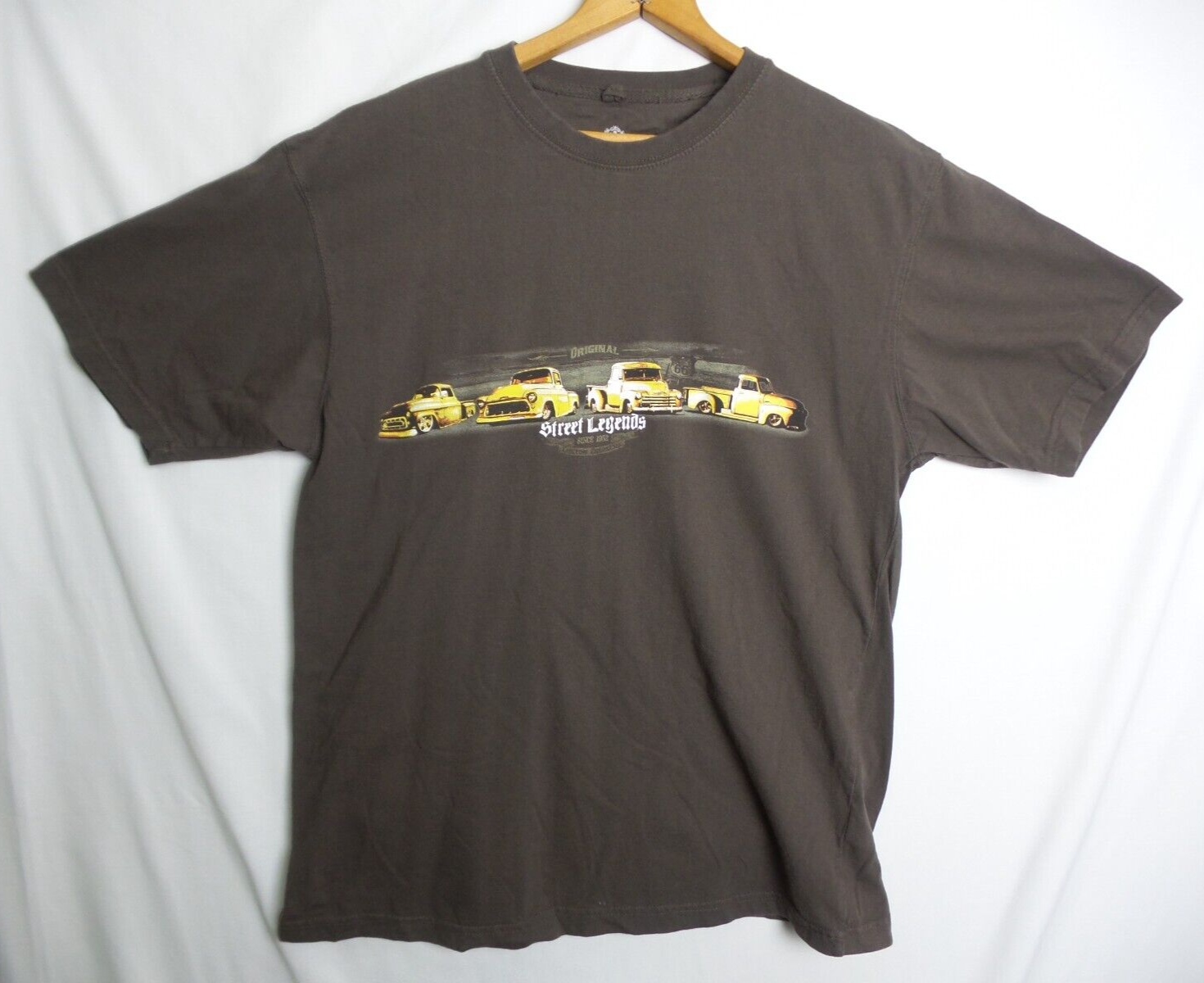 トップス 90s cityboy covington s/s rayon shirt Covington Street Legends T Shirt Men's XL Brown Classic Pick