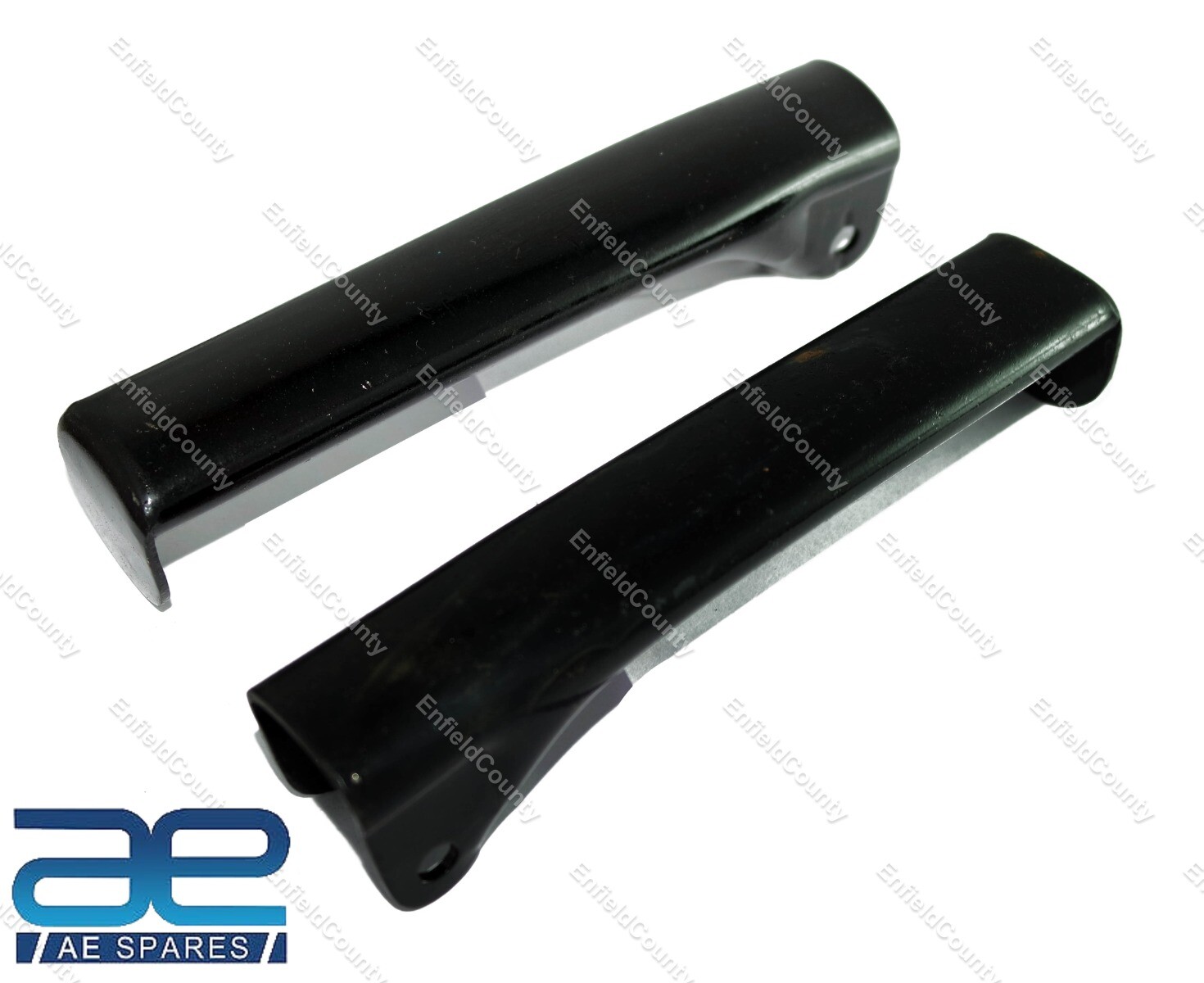 Pair Rear Pillion Footrest Rod Steel Black for Norton 16h Es2 Model 7  