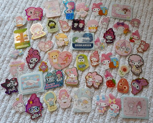 NEW Mixed:Various SANRIO????~My Melody Etc Sticker Flakes Lot 50+ Kawaii & More