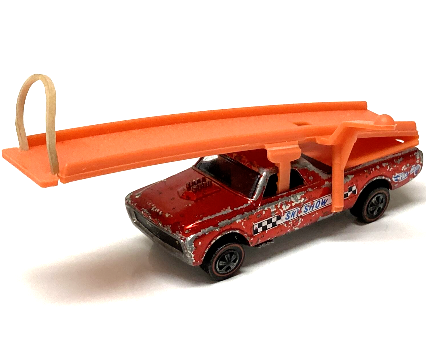 Hot Wheels Redline Custom Fleetside Skyshow 1968 Red Made in