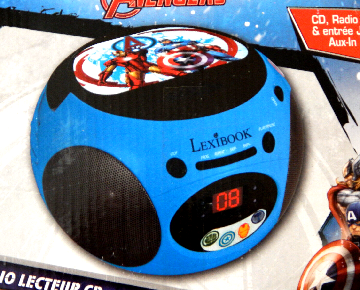 Lexibook RCD102AV Radio CD-Radio CD Player mit Radio-Funktion fr Avengers Fans