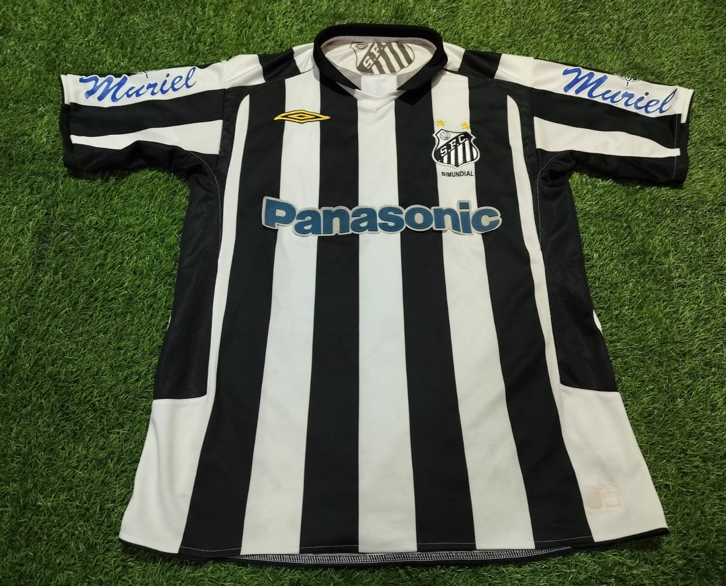 Santos FC Umbro サッカーウェア L/G ネイビー Santos FC Brazil Umbro Jersey Large Blue 2023/2024 Third