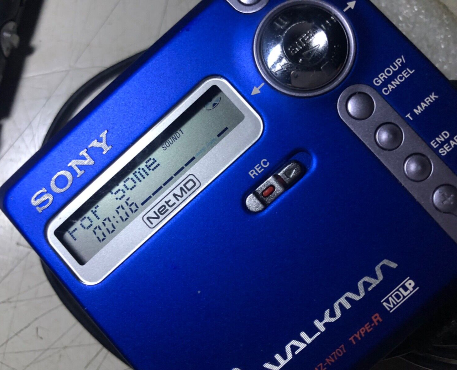 MZ-E77 ブルー SONY ポータブルMDプレーヤー SONY MDウォークマン MZ