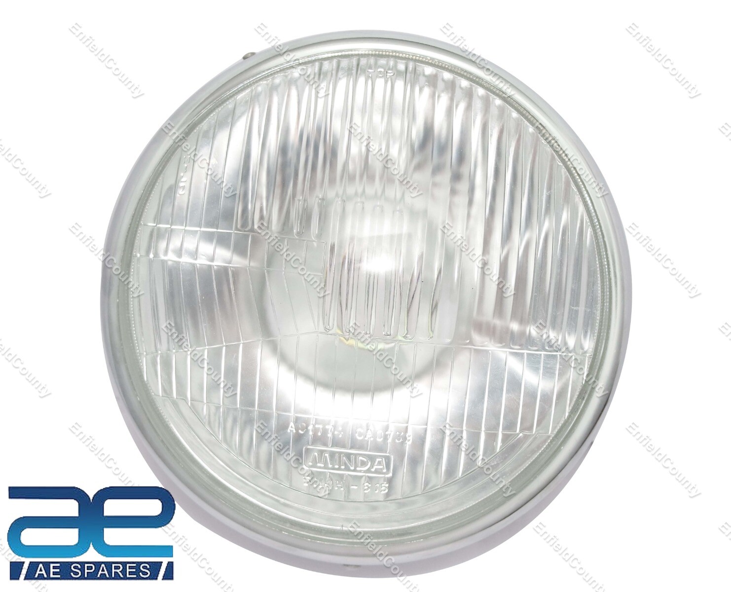 For Royal Enfield Chrome plated 7" Headlight Beam Classic UCE Model  