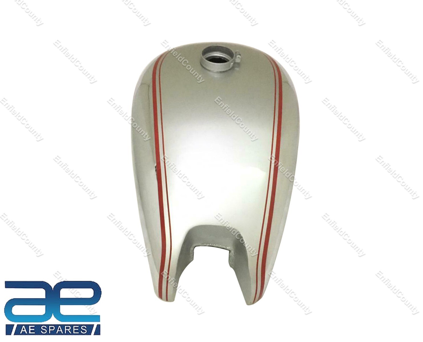 For BSA ZB32 Gold Star Red & Silver Painted Chrome Petrol Tank 1950  