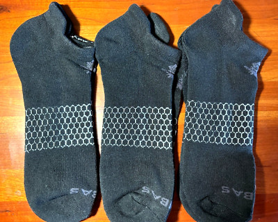 Bombas Ankle Socks Lot 3 Pair Size L Mens 9.5-13 Womens 10.5-13 NEW As shown