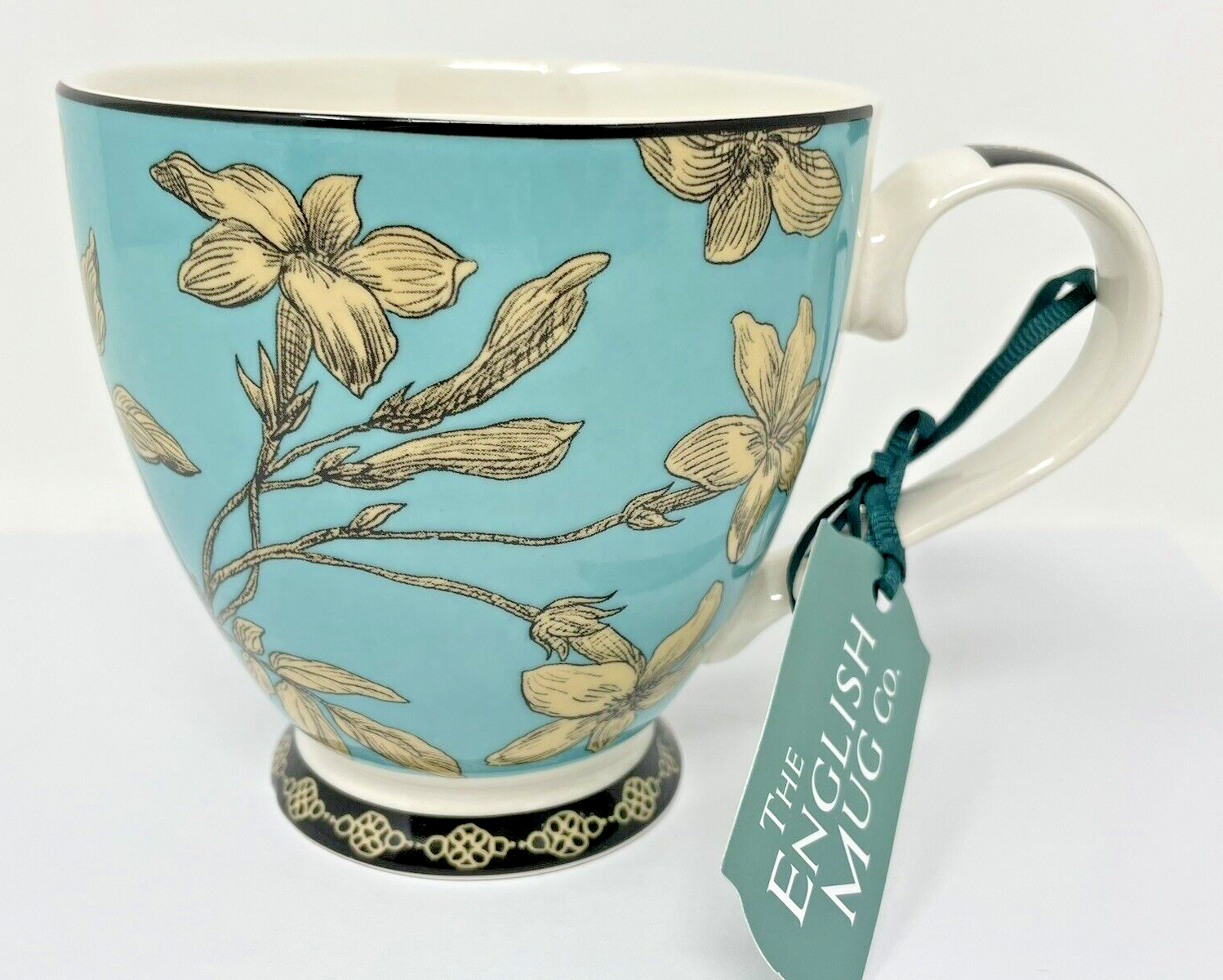 The English Mug Co Fine China Porcelain Floral Jasmine? Coffee Mug Tea Cup